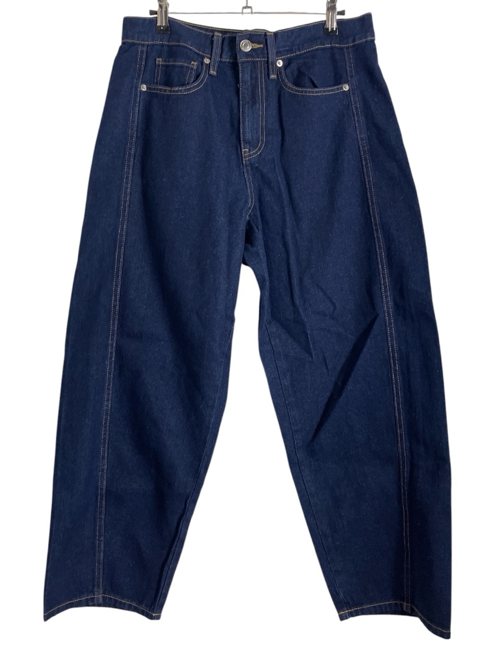 Free Assembly Relaxed Barrel Ankle sz 4 in dark wash